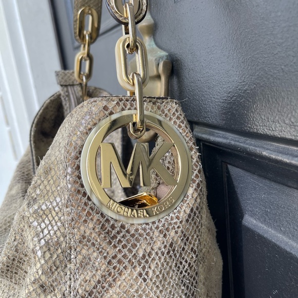 Michael Kors Snake Print bag GUC - Picture 4 of 10